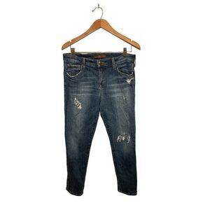 Joes Jeans Gerri Easy Crop Womens 27 Skinny Ripped Distressed‎ Stretch Blue